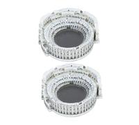 Cabilock Posacenere da Tavolo Colosseo Romano in Cemento Decorativo Nordico Multifunzionale per Casa e Ufficio Set 2 Pezzi