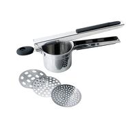 Cabilock Pressa per Inossidabile con Impugnatura Silicone Antiscivolo Schiacciapatate con Dischi Intercambiabili per Verdure Frutta e Resistente e Facile da Usare