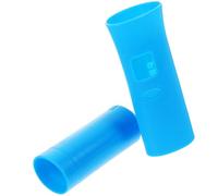 Cabilock Protettivo Completo in Silicone per Microfono Copertura Antiscivolo Maniglia Microfono Custodia Protettiva Pratica per Ktv Conferenze e Performance Blu