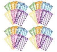 Cabilock Raccoglitore di Bilancio A6 60 Fogli di Budget Caramelle Stampate, Inserti per Pianificatore di Budget Portatile, Schede di Bilancio Pratiche per Monitoraggio Spese Quotidiane,