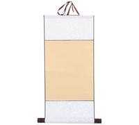 Cabilock Rotolo Vuoto in Carta di Riso Beige per Calligrafia Cinese e Disegno, Facile da Conservare, Adatto All'uso Inchiostro, come Supporto per Pitture e Opere Artistiche