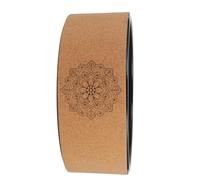 Cabilock Ruota Yoga in Sughero Antiscivolo 1 Pezzo per Allenamento Yoga e Pilates Rullo per Schiena e Flessioni Indietro per Stretching e Correzione Postura