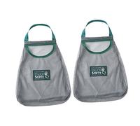 Cabilock Sacchetti a Rete Per Verdura e Aglio Da Appendere, Organizer Traspirante e Ventilato Per Frutta, 2 Pezzi, Dimensioni Compatte Per Cucina e Conservazione Domestica