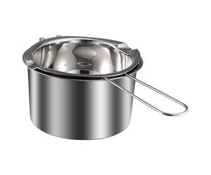 Cabilock Scalda Melting Pot in Acciaio Inox 600ml per Fondere Cioccolato e Cera, Uso Domestico e Professionale
