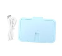 Cabilock Scaldasalviette per Salviette Umidificate per Ragazzo Ragazza, Riscaldatore Portatile in Abs Blu Design Riscaldante Compatibile Tutte le Marche, per Uso in Auto