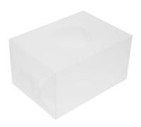 Cabilock Scatola Lotteria Quadrata in PP Riutilizzabile Portatile e Multiuso per Ufficio Raccolta Fondi e Estrazioni Trasparente Opaco Accessorio Gioco Evento