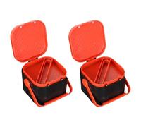 Cabilock Scatola per Esche Vive Traspirante 2 Pezzi Coperchio Ventilato per Conservazione all'Aperto e Allevamento di Vermi