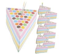 Cabilock Scatole Regalo Triangolari per Torte 10 Pezzi in Carta Leggera, Confezioni Dolci Chic e Decorative per Feste di Matrimonio e Vita Quotidiana