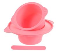 Cabilock Sciogli Cera in Silicone Resistente al Calore con Bastoncino Mescolatore e Ciotola Pieghevole per Maschere DIY Uso Professionale e Domestico Riutilizzabile