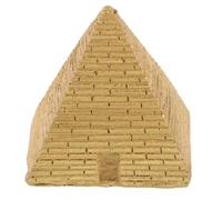 Cabilock Scultura Piramide Egizia in Resina Piccola Dorata per Decorazione Casa e Ufficio, Statuetta Piramidale Artistica per Tavolo da Lavoro e Giardino, Ornamento Antico Egizio