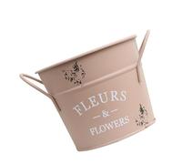 Cabilock secchiello per fiori per giardino Home decor elegant retro jar vaso secchio Di moda led cactus piante secchiello per fiori con manico decorazione del giardino ferro battuto rosa