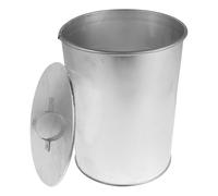 Cabilock Secchio per Cenere in Metallo da 18l con Coperchio Contenitore Sicuro per Cenere Calda per Caminetti a Legna Barbecue e Bracieri Utensile Portatile per Gestione