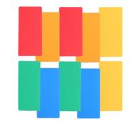 Cabilock Set 10 Etichette Magnetiche Scrivibili Multicolori 4x7cm Pennarello Cancellabile a Secco, Riutilizzabili per Lavagne Bianche, Frigoriferi, Uffici e Scuole, Etichette Magnetiche