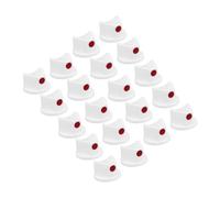 Cabilock Set 20 Ugelli Spray Vernice per Graffiti Bianchi, Accessori Ugelli per Bombolette Spray Manuali, Antiperdita, per Uso Professionale e Fai-da-Te in Progetti di Verniciatura Outdoor