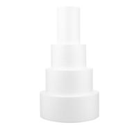 Cabilock Set 4 Modelli di Forme di Torta in Gommapiuma Bianca, Stampi per Torte Fai da Te, Accessori per Decorazioni e Oggetti di Scena per Feste e Foto, Materiale Isolante Termico,