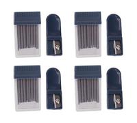 Cabilock Set 4 Pezzi di Nuclei di Ricambio per Compasso 2.0mm Temperino Integrato, Cancelleria per Studenti per Uso Scolastico, Ufficio e Domestico, Forniture di Scrittura Precise