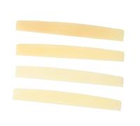 Cabilock Set 4 Selle di Ponte per Chitarra Folk 74mm in Osso di Bue, Parti di Ricambio per Ponte e Accessori per Chitarra Acustica, Sostituzione per Migliorare Suono nella Musica Folk