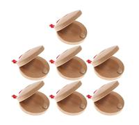 Cabilock Set 7 Strumenti a Percussione in Legno per Nacchere da Dito Colorate Portatili Strumenti Musicali Ritmici per Educazione Musicale e Gioco di Gruppo