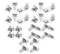 Cabilock Set 8 Molle Contatto Batterie Aa per Microfono, Piastra a Molla Terminale Positivo Negativo, Ricambio Portabatteria per Dispositivi Audio Professionali