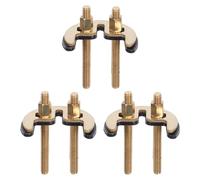 Cabilock Set da 3 dadi e rondelle per montaggio rubinetto, kit di fissaggio universale per rubinetto del lavabo, staffa per rubinetto a doppia asta, dadi di fissaggio antivibrazione per rubinetto,
