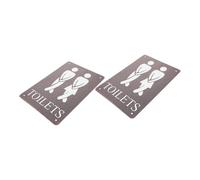 Cabilock Set Di Cartelli Per Wc Semplici Ma Eleganti Realizzati in Facili Da Installare Perfetti Per Qualsiasi Bagno