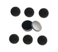 Cabilock Set Pulizia Pennelli Trucco 7 Pezzi Spugna la Pulizia Veloce Riutilizzabile in Plastica 6 Ricambi in Cotone per Donne
