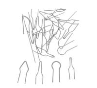 Cabilock Set Punte per Pirografia ad Alta Impedenza 26 Pezzi in Metallo Diametro 1Mm Ricambi Lunghezza 70Mm Accessori per Penna Pirografica Fai da Te su Legno per Progetti Artistici e