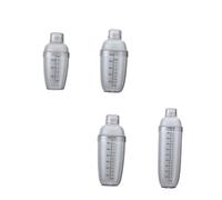 Cabilock Set Shaker per Cocktail 5 Pezzi con Tazze da 350Ml a 1000Ml Mixer per Vino da Bar con Scala Graduata Shaker per Tè al Latte e Bevande Miscelate con Coperchio Incluso