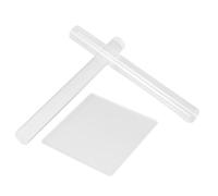 Cabilock Set Strumenti Argilla Acrilica per Modellare, Uso Casa | Trasparente Bianco, Bordi Lucidati, Copertura Protettiva, Base e Rulli
