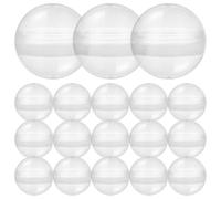 Cabilock Sfera Trasparente Dispenser Automatico Capsule Rotonde 100 Pezzi Macchina Sfere Gomma Contenitore Vuoto Rotondo Trasparente per L'artigianato Ricaricabile 5Mm