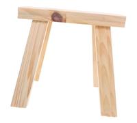 Cabilock Sgabello in Massello per Piccolo Sgabello Beige con Arrotondato Supporto Robusto per Cucina Bagno e Soggiorno Adatto Ragazzo Ragazza e Adulti