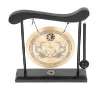 Cabilock Soprammobile Doppio Drago in Rame e Legno Dorato, Decorazione Tradizionale per Casa e Ufficio, Design Artistico che Valorizza L'estetica la Resistenza