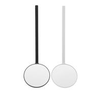 Cabilock Specchio per Ispezione Ciglia 2 Pezzi Rotondo Portatile Vetro ad Alta Nitidezza, Accessorio per Tecnici Saloni di Bellezza, Leggero e Compatto per Trucco e Extension Ciglia