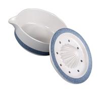 Cabilock Spremiagrumi Manuale in Ceramica Blu Design Ergonomico, Accessorio Cucina Compatto per Uso Quotidiano in Casa, Spremi Agrumi Facile e Pratico