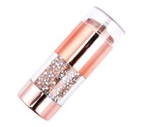 Cabilock Stampatore per Unghie Nail Art, Timbro Manicure Doppia Testa in Silicone Oro, Strumento per Decorazione Unghie per Studio e Beauty Salon, per Appassionati di Manicure