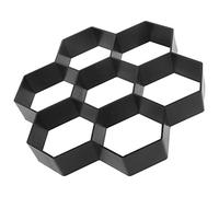 Cabilock Stampo Per Pavimentazione Da Giardino in Plastica Nero Stampo Per Piastrelle in Cemento Fai Da Te Riutilizzabile Per Vialetti Decorati