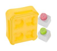 Cabilock Stampo Sushi Plastica Riso e di Orso Forma Palline in a Gialla, Utensile Sicuro Versatile fare Cucina a Casa a Scuola