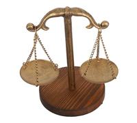 Cabilock Statua Bilancia Vintage con Base Vassoio Organizer Gioielli e Cosmetici Portacandele per Decorazione Casa e Ufficio
