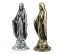 Cabilock Statua cattolica di Maria da 2 pezzi: Beata Vergine Maria, figura per altare, devota decorazione per la casa, scultura religiosa rinascimentale, collezione per la mamma
