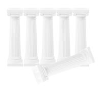 Cabilock Statua di pilastro romano artistico 6 pezzi mini colonne romane per decorazione domestica accessorio foto decorazione ufficio