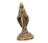 Cabilock Statua in Ottone della Beata Madre Miniatura da Decorazione Religiosa e Ufficio Benedetta