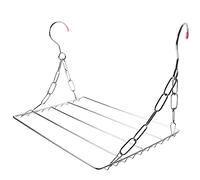 Cabilock Stendibiancheria da Esterno Multifunzionale 40cm in Acciaio Resistente per Vestiti Scarpe e Calzini, Appendino Salvaspazio per Balcone e Lavanderia