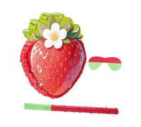 Cabilock Strawberry Pinata coriandoli colorata decorazioni per feste a tema fragola decorazione cinco de mayo oggetti per foto fragole cinco de mayo pinata rosso