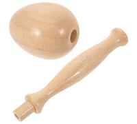 Cabilock Strumento Manuale per Rammendare Tessuti Impugnatura Ergonomica, Kit da Cucito per Rammendo del Legno, Uova da Rammendo Compatte per Riparazioni a Casa in Viaggio