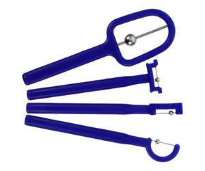 Cabilock Strumento per Allenamento Muscolare Orale 4 Pezzi in Pp e Acciaio Inossidabile per Esercizi della Punta della Lingua, Design Portatile, Migliora L'articolazione e Autismo