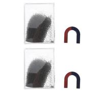 Cabilock Strumento Scientifico Limatura di Ferro e Scatola per Esperimenti di Elettromagnetismo, Kit Didattico per Dimostrazione Linee di Campo Magnetico in Laboratorio Scolastico