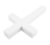 Cabilock Supporto Artificiali Croce a Spugna Forma Bianco in da 45cm Composizioni Fresche Stabile ed Efficiente Floreali per Altari e Commemorazioni
