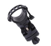 Cabilock Supporto Lampada da Bici in Gomma Nero Staccabile e Facile da Usare Morsetto Rotante a 360 Gradi per Ciclismo e attività All'aperto