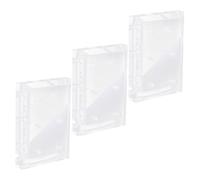 Cabilock Supporto per Punte Trapano Unghie 6 Fori in Acrilico Trasparente, Organizer Rettangolare 3 Pezzi per Accessori Manicure, Espositore Porta Utensili per Saloni di Bellezza