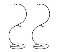 Cabilock Supporto Sospeso a S in Ferro per Bottiglie di Vetro, Espositore da Tavolo per Micro Paesaggi e Portavasi Idroponici, Appendino Decorativo per Piante da Balcone e Giardino, Set